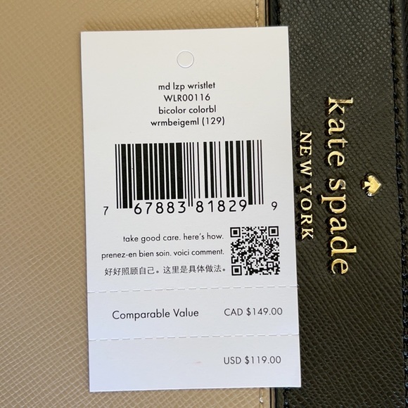 Kate Spade staci medium l-zip wristlet - Picture 6 of 15